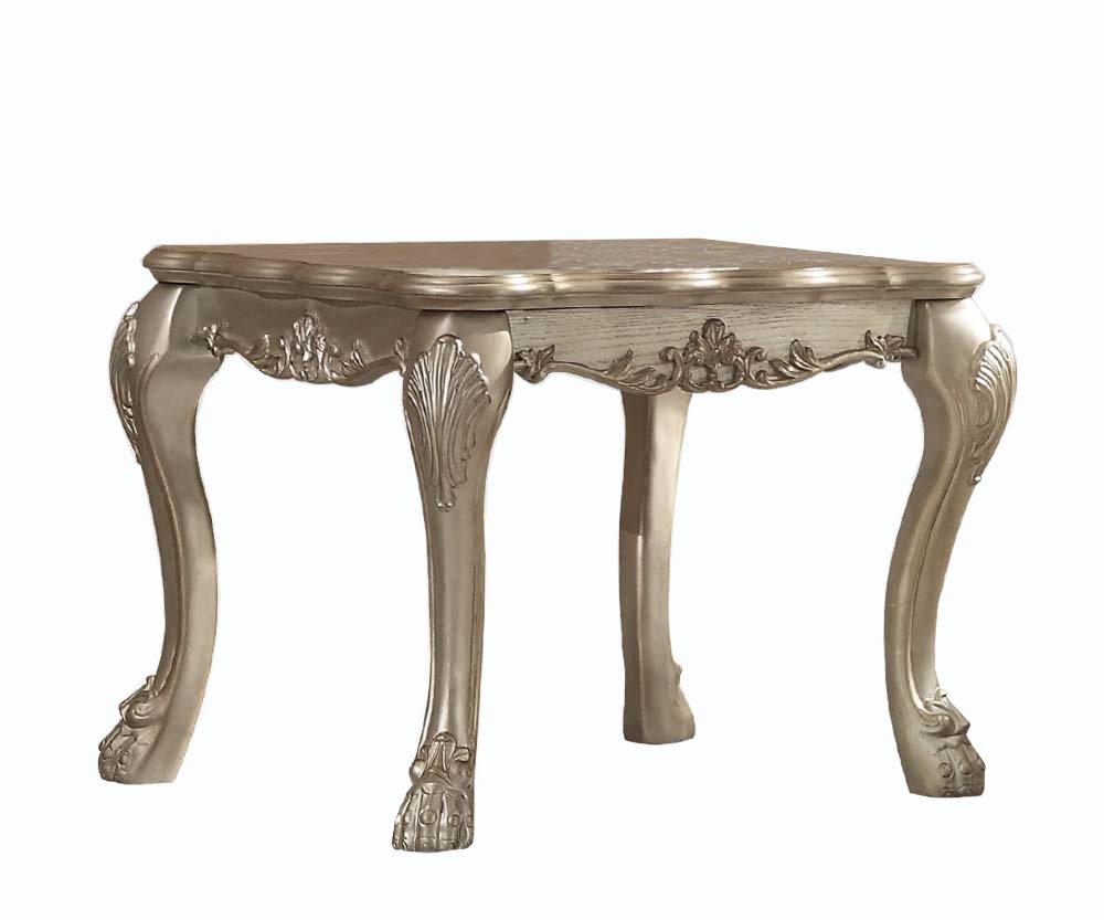 Acme Dresden End Table in Gold Patina 83161  Half Price Furniture