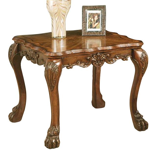 Acme Dresden Traditional End Table in Cherry Oak 12166  Half Price Furniture