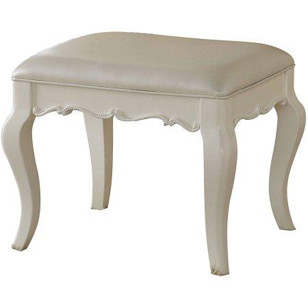 Acme Edalene Vanity Bench in Pearl White 30519 Half Price Furniture