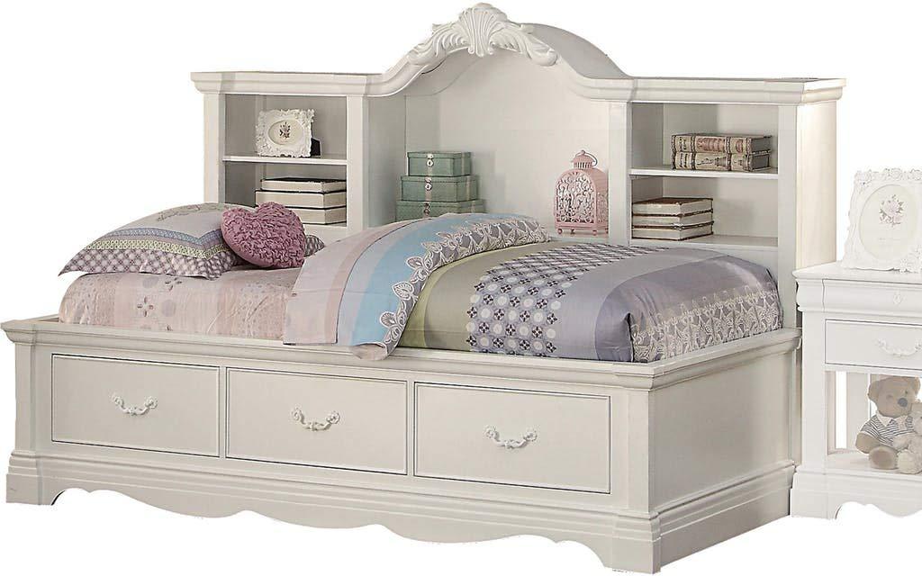 Acme Estrella Youth Daybed w/Storage in White 39150  Half Price Furniture