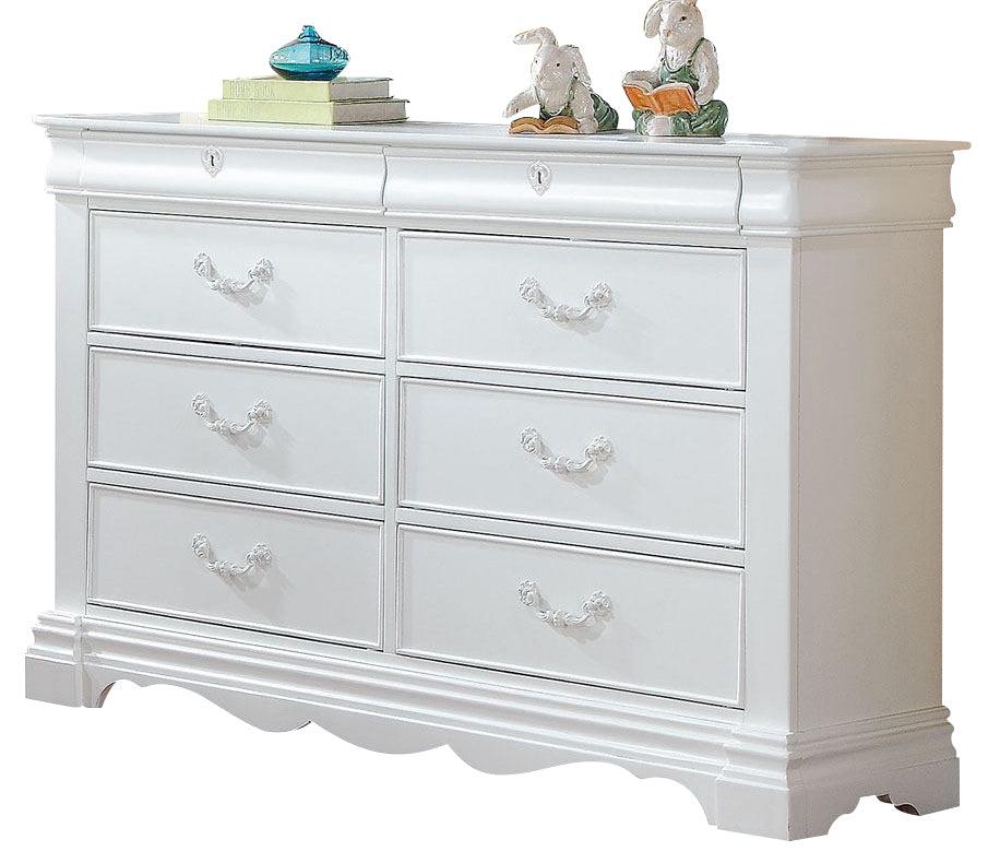 ACME Estrella Youth Dresser in White 30245  Half Price Furniture