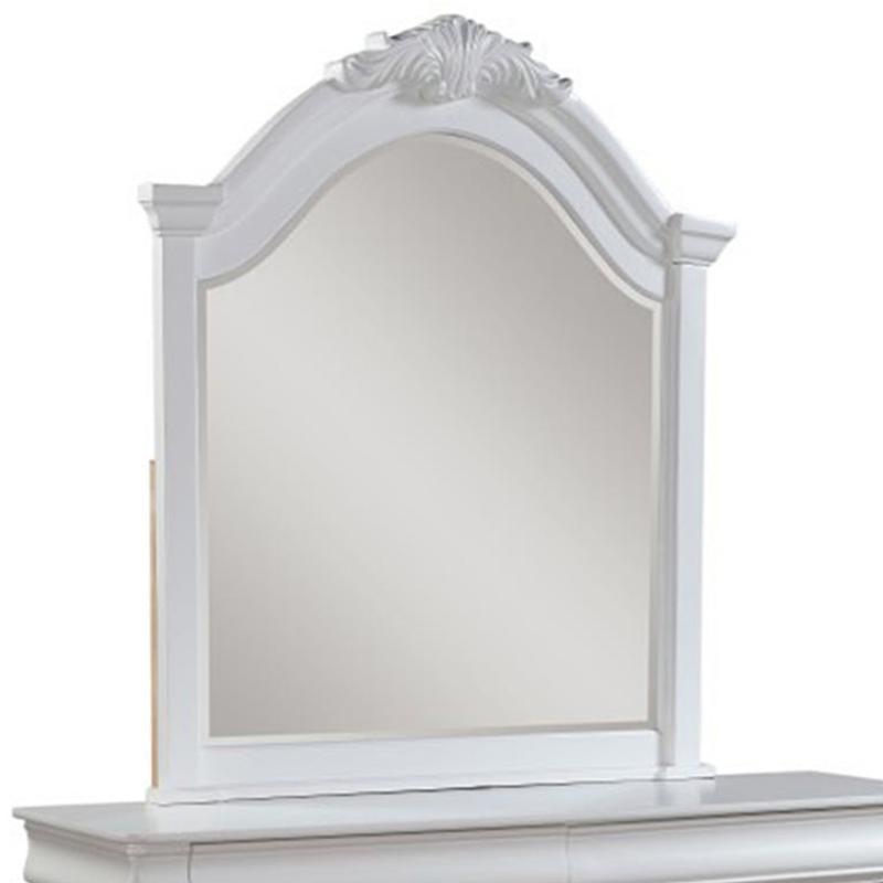 ACME Estrella Youth Dresser Mirror in White 30244  Half Price Furniture