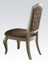 Acme Francesca Side Chair in Silver/Champagne (Set of 2) 62082 Half Price Furniture