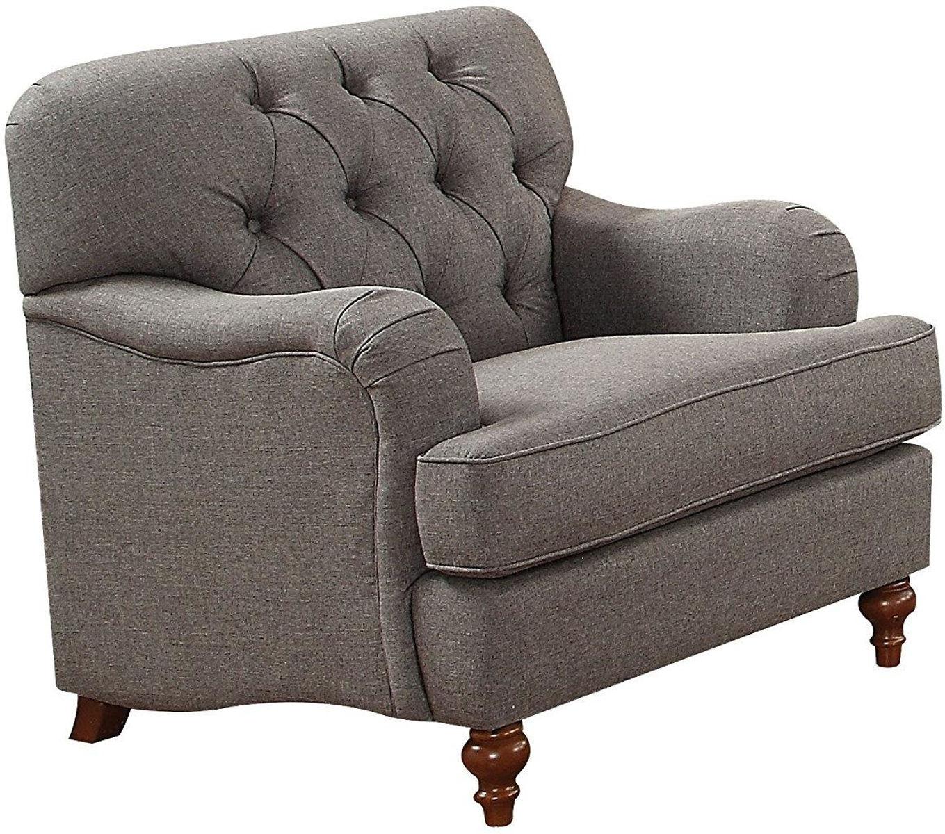 Acme Furniture Alianza Chair in Dark Gray 53692  Half Price Furniture