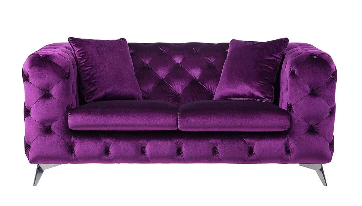 Acme Furniture Atronia Loveseat in Purple 54906  Half Price Furniture