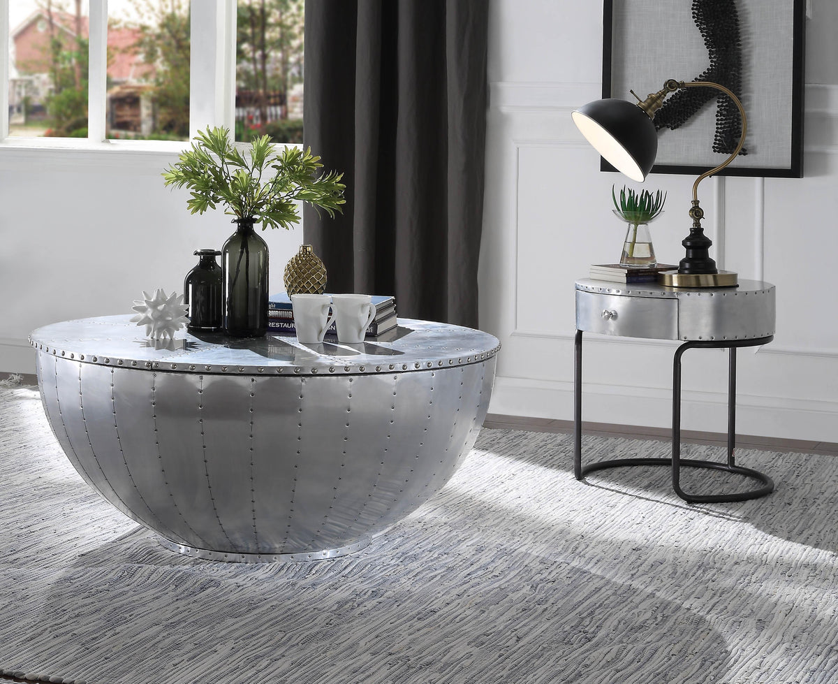 Brancaster Aluminum Coffee Table - Coffee Table - Half Price Furniture