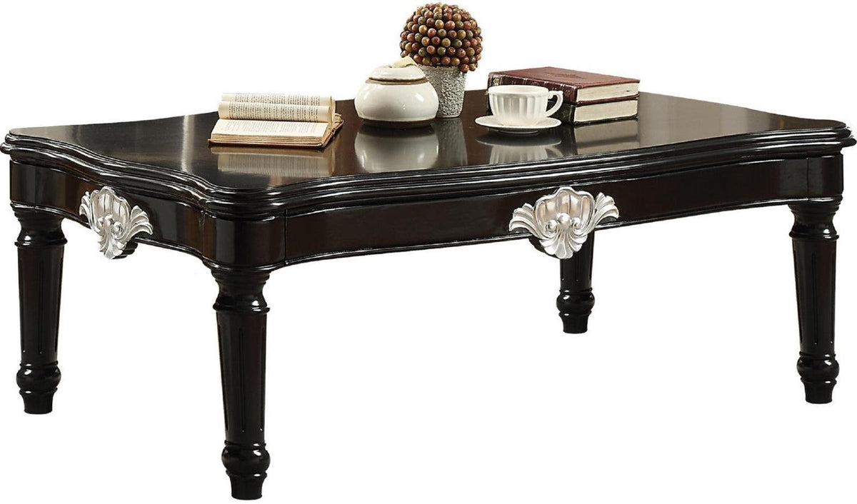 Acme Furniture Ernestine Coffee Table in Black 82110  Half Price Furniture