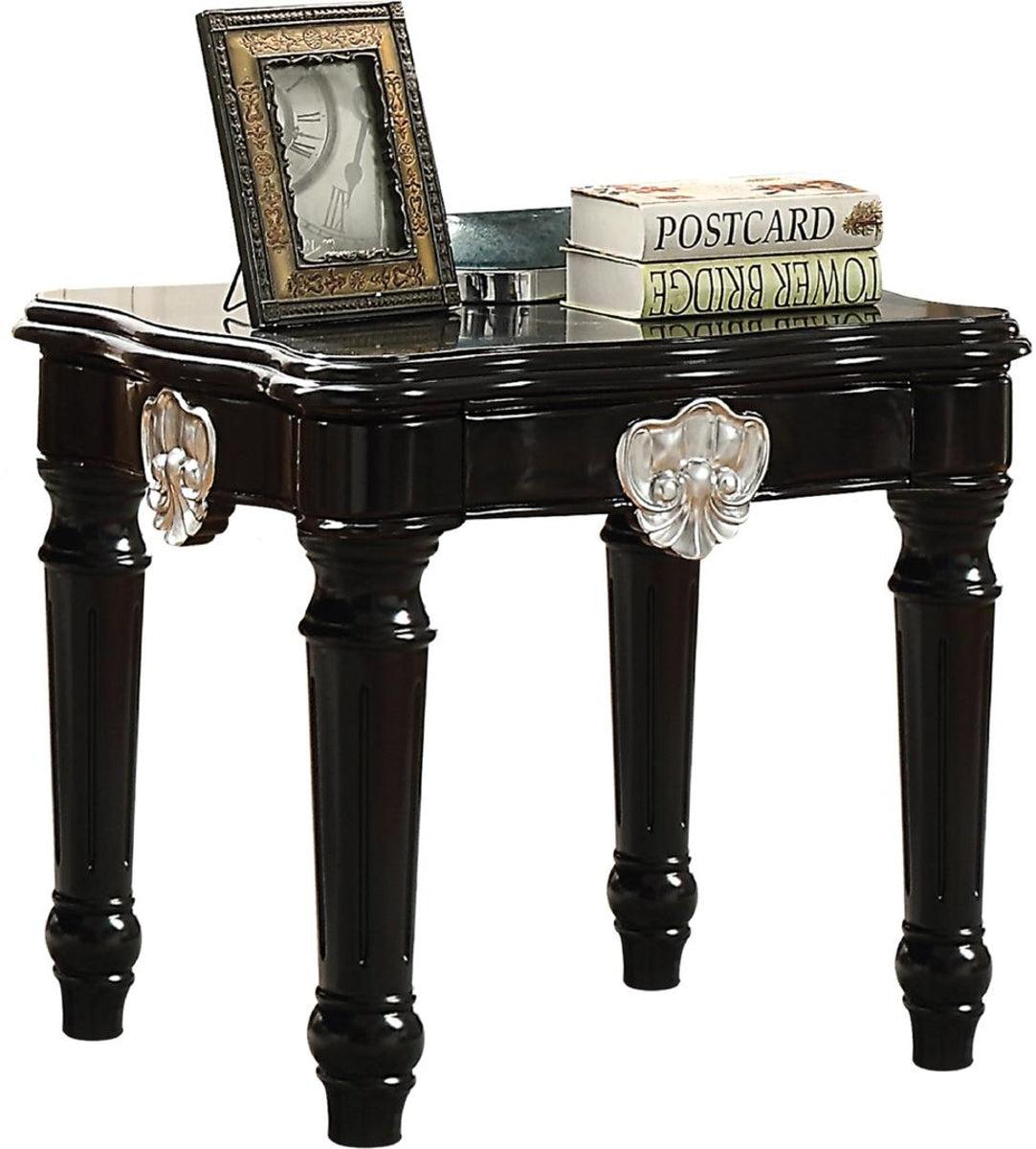 Acme Furniture Ernestine End Table in Black 82112  Half Price Furniture