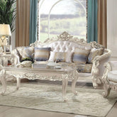 Acme Furniture Gorsedd Sofa in Antique White 52440 Half Price Furniture