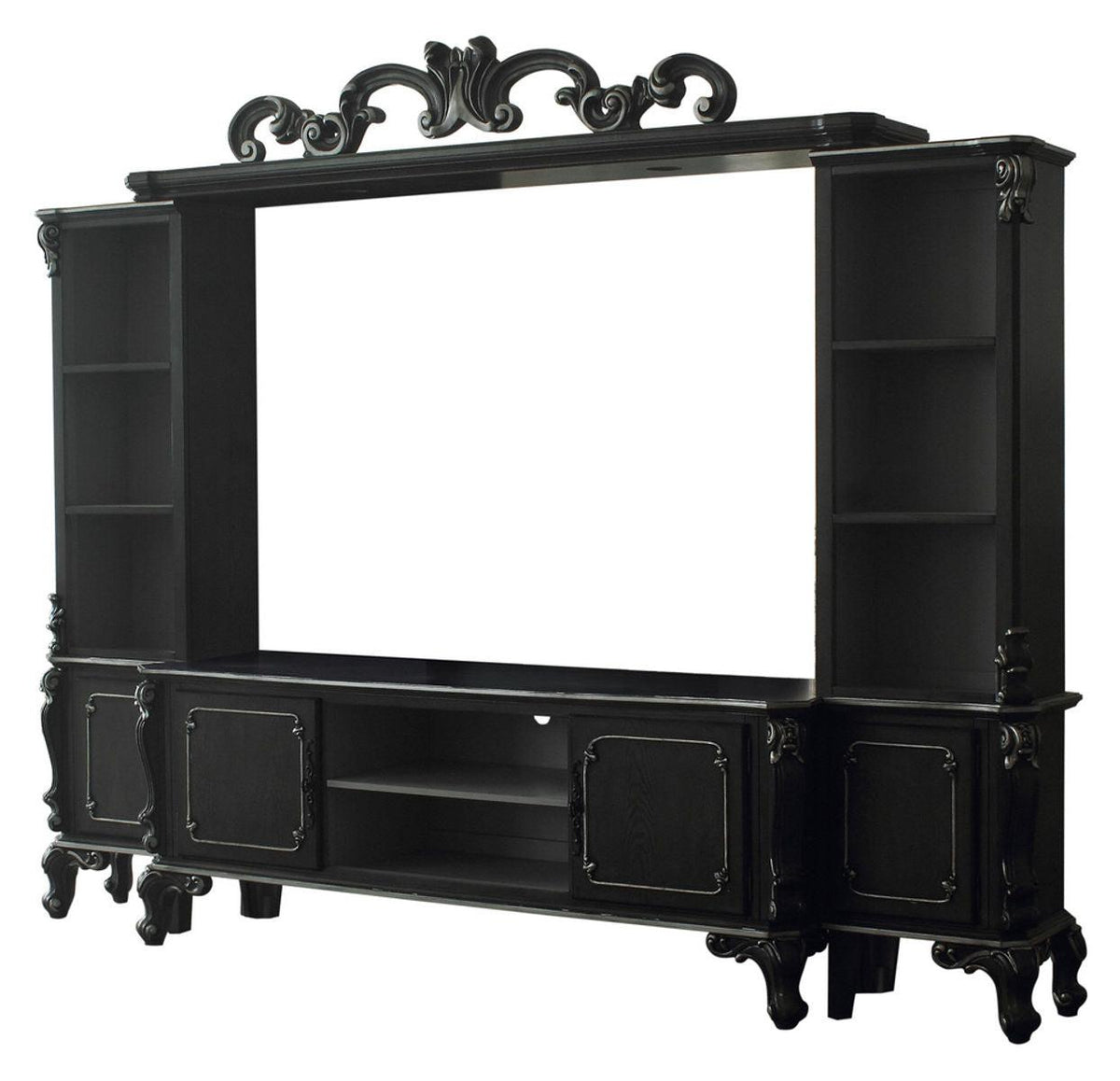Acme Furniture House Delphine Entertainment Center in Charcoal 91985  Half Price Furniture