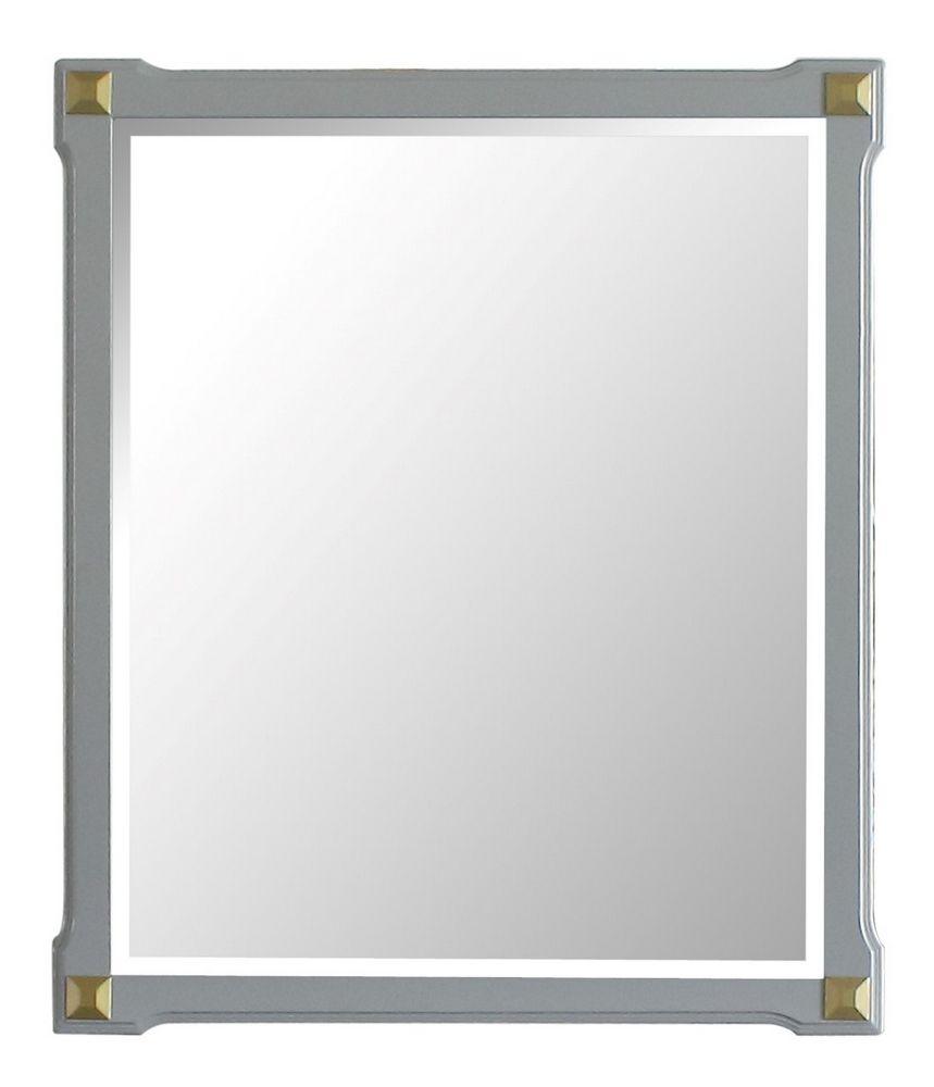 Acme Furniture House Marchese Mirror in Pearl Gray 28864  Half Price Furniture