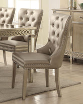 Acme Furniture Kacela Side Chair in Champagne (Set of 2) 72157  Half Price Furniture