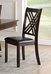 Acme Furniture Katrien Side Chair in Black and Espresso (Set of 2) 71857 Half Price Furniture