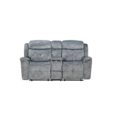 Acme Furniture Mariana Motion Loveseat in Silver Gray 55031  Half Price Furniture