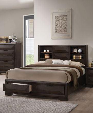 Acme Furniture Merveille King Storage Bed in Espresso 22867EK  Half Price Furniture
