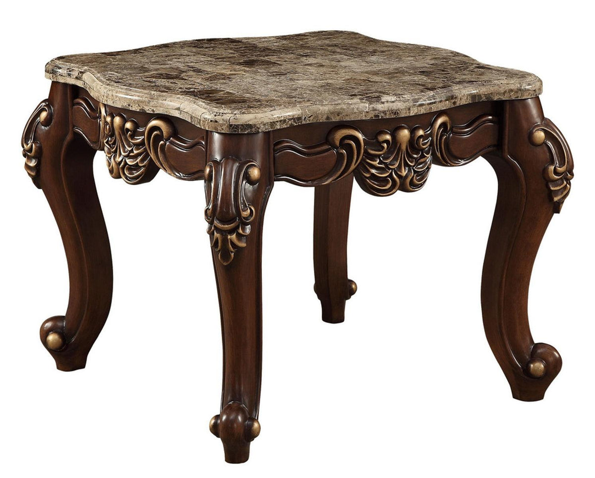 Acme Furniture Mehadi End Table in Walnut 81697  Half Price Furniture