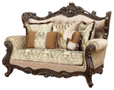 Acme Furniture Shalisa Loveseat with 5 Pillows in Walnut 51051 Half Price Furniture