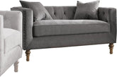 Acme Furniture Sidonia Loveseat in Gray Velvet 53581 Half Price Furniture