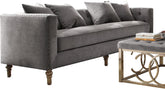 Acme Furniture Sidonia Sofa in Gray Velvet 53580 Half Price Furniture