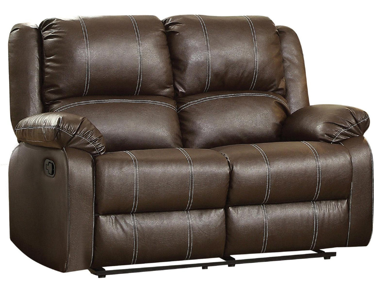 Acme Furniture Zuriel Motion Loveseat in Brown 52281  Half Price Furniture