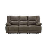 Acme Harumi Power Motion Sofa in Gray Leather-Aire 54895  Half Price Furniture