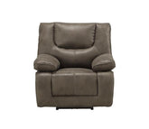 Acme Harumi Power Motion Recliner in Gray Leather-Aire 54897 Half Price Furniture