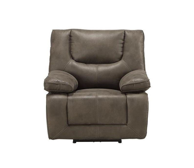 Acme Harumi Power Motion Recliner in Gray Leather-Aire 54897 Half Price Furniture