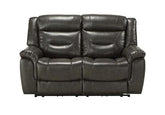 Acme Imogen Power Motion Loveseat in Gray Leather-Aire 54806  Half Price Furniture