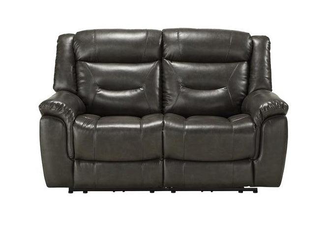 Acme Imogen Power Motion Loveseat in Gray Leather-Aire 54806 Half Price Furniture