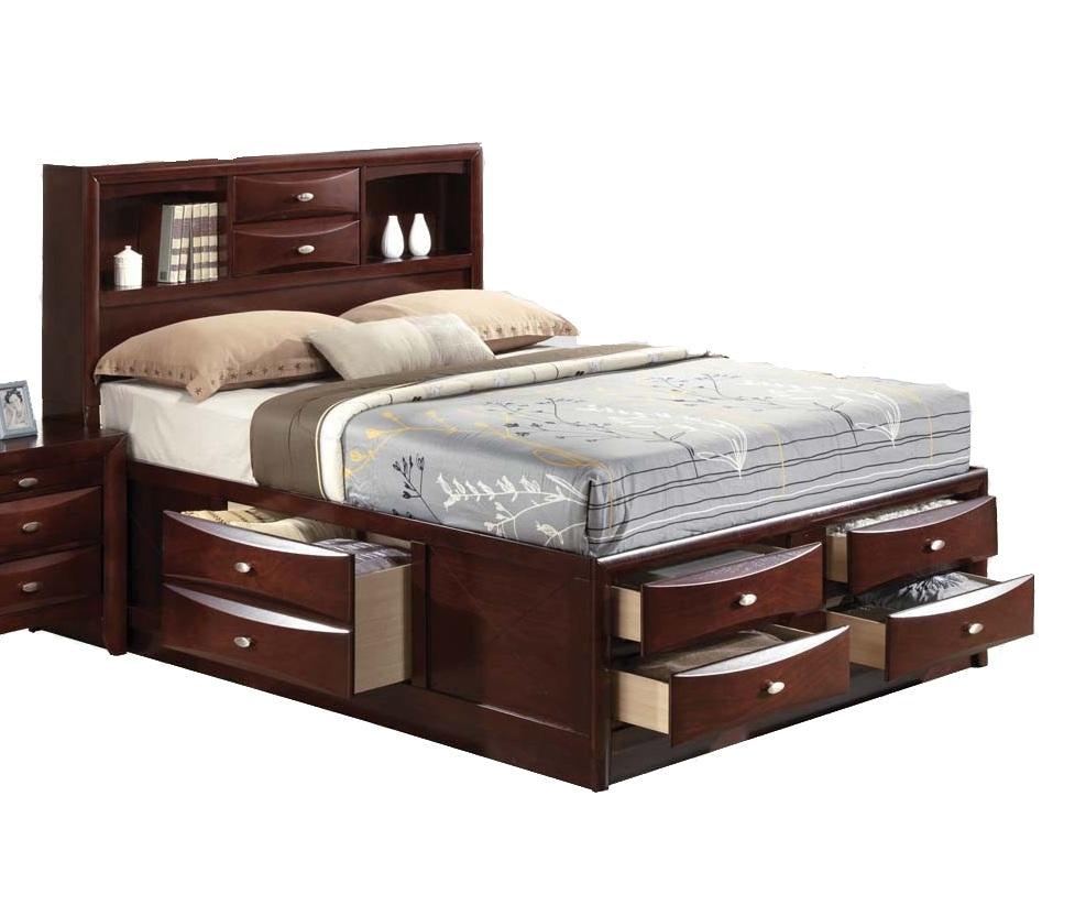 Acme Ireland Full Storage Bed in Brown 21590F  Half Price Furniture