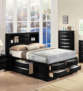 Acme Ireland Queen Storage Bed in Black 21610Q Half Price Furniture