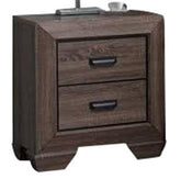 Acme Lyndon Nightstand in Weathered Gray Grain 26023 Half Price Furniture