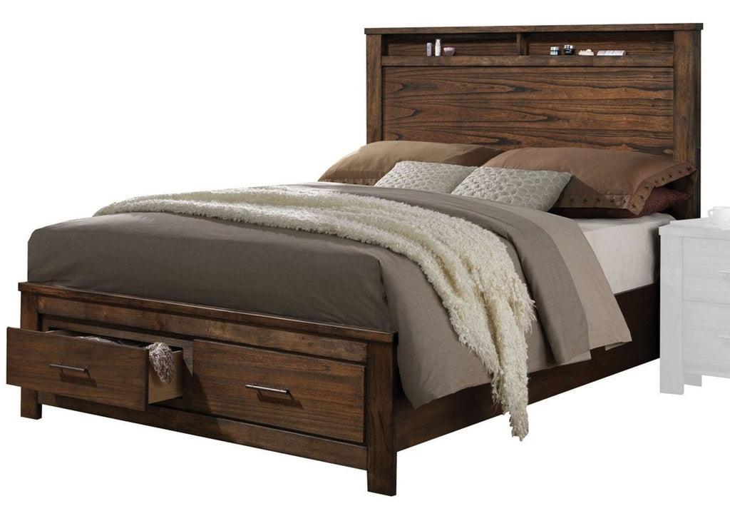 Acme Merrilee King Storage Bed in Oak 21677EK  Half Price Furniture
