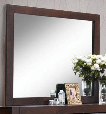 Acme Oberreit Mirror in Walnut 25794  Half Price Furniture