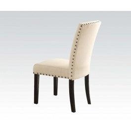 Acme Nolan Side Chair (Set of 2) in Linen/Weathered Black 72852  Half Price Furniture