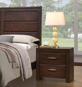 Acme Oberreit 2 Drawer Nightstand in Walnut 25793  Half Price Furniture