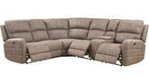 Acme Olwen Power Motion Sectional Sofa in Mocha Nubuck 54590 Half Price Furniture