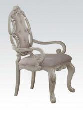 Acme Ragenardus Arm Chair in Antique White (Set of 2) 61283  Half Price Furniture