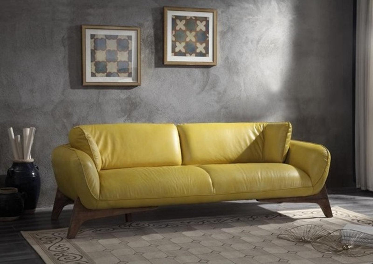Acme Pesach Sofa in Mustard 55075  Half Price Furniture