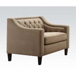 Acme Suzanne Chair in Beige Fabric 54012  Half Price Furniture