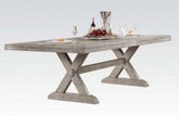 Acme Rocky Rectangular Dining Table in Gray Oak 72860 Half Price Furniture