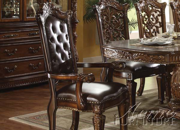 Acme Vendome Cherry Finish Arm Chair (Set of 2) 60004A  Half Price Furniture