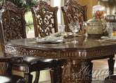 Acme Vendome Double Pedestal Dining Table in Cherry  Half Price Furniture