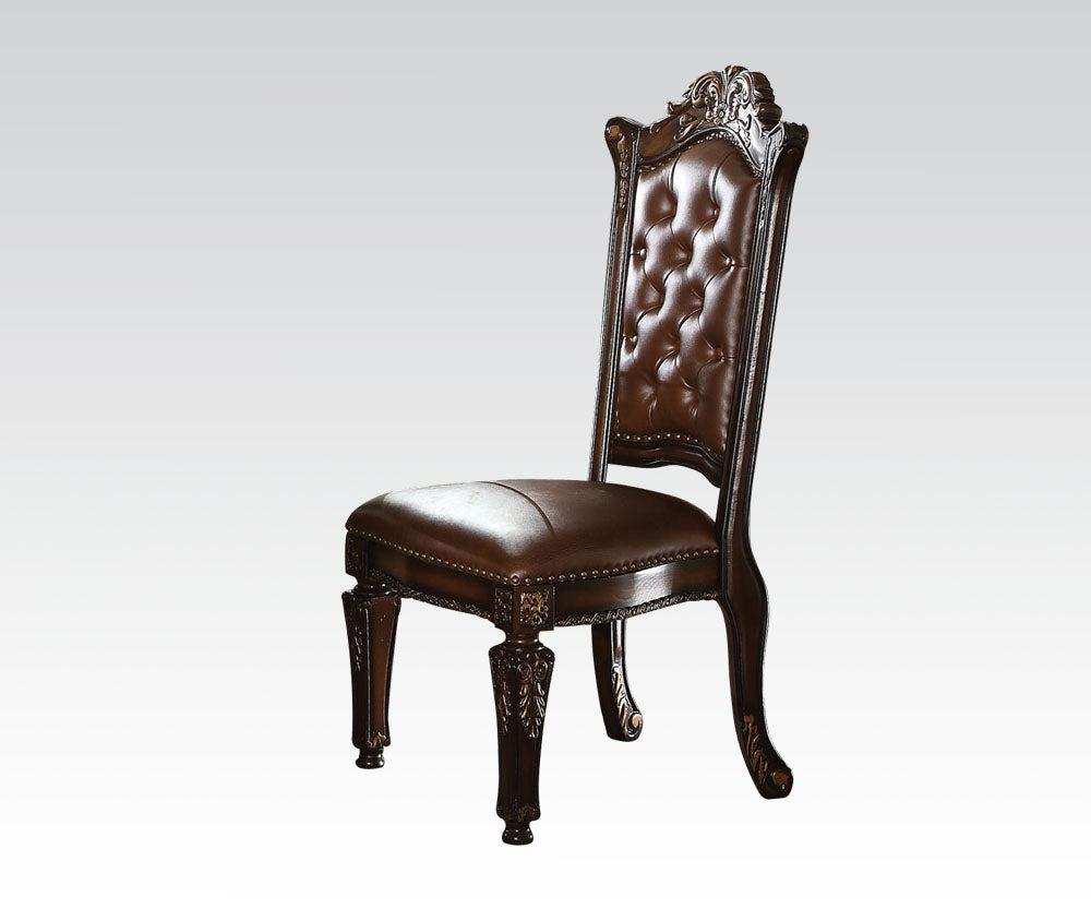Acme Vendome Dining Side Chair with Leather-Like Uphostery (Set of 2) 62004  Half Price Furniture
