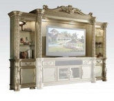 Acme Vendome Entertainment Center in Gold Patina 91310 Half Price Furniture