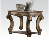 Acme Vendome End Table in Gold Patina 83001  Half Price Furniture