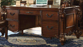 Acme Vendome Five Drawer Double Pedestal Desk in Cherry 92125 Half Price Furniture