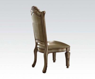 Acme Vendome Side Chair (Set of 2) in Gold Patina 63003  Half Price Furniture
