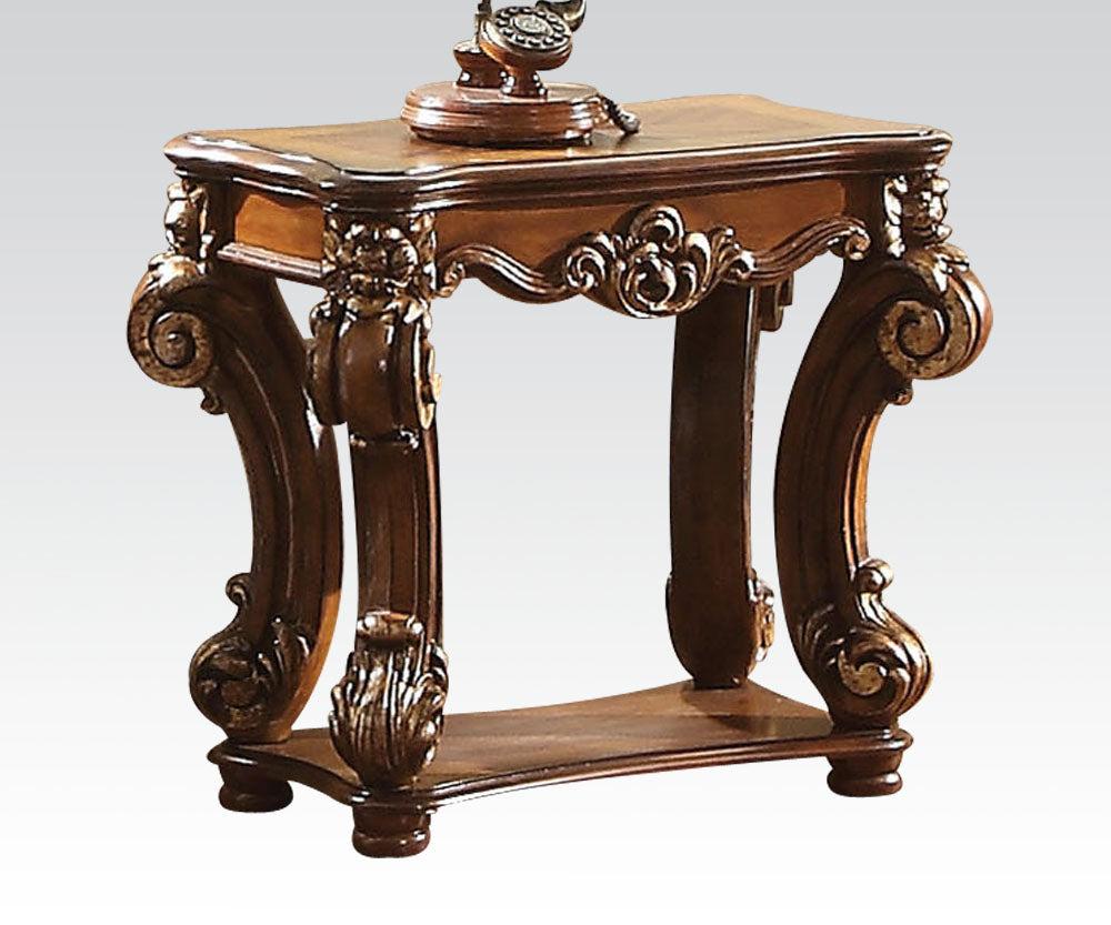 Acme Vendome Side Table in Cherry 82003  Half Price Furniture