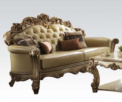 Acme Vendome Sofa w/ 4 Pillows in Gold Patina 53000  Half Price Furniture
